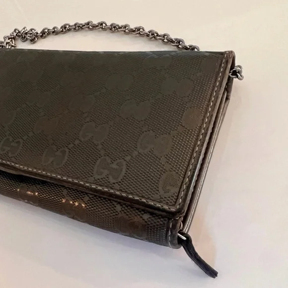 Authentic Gucci Imprime Wallet on Chain - Picture 4 of 12